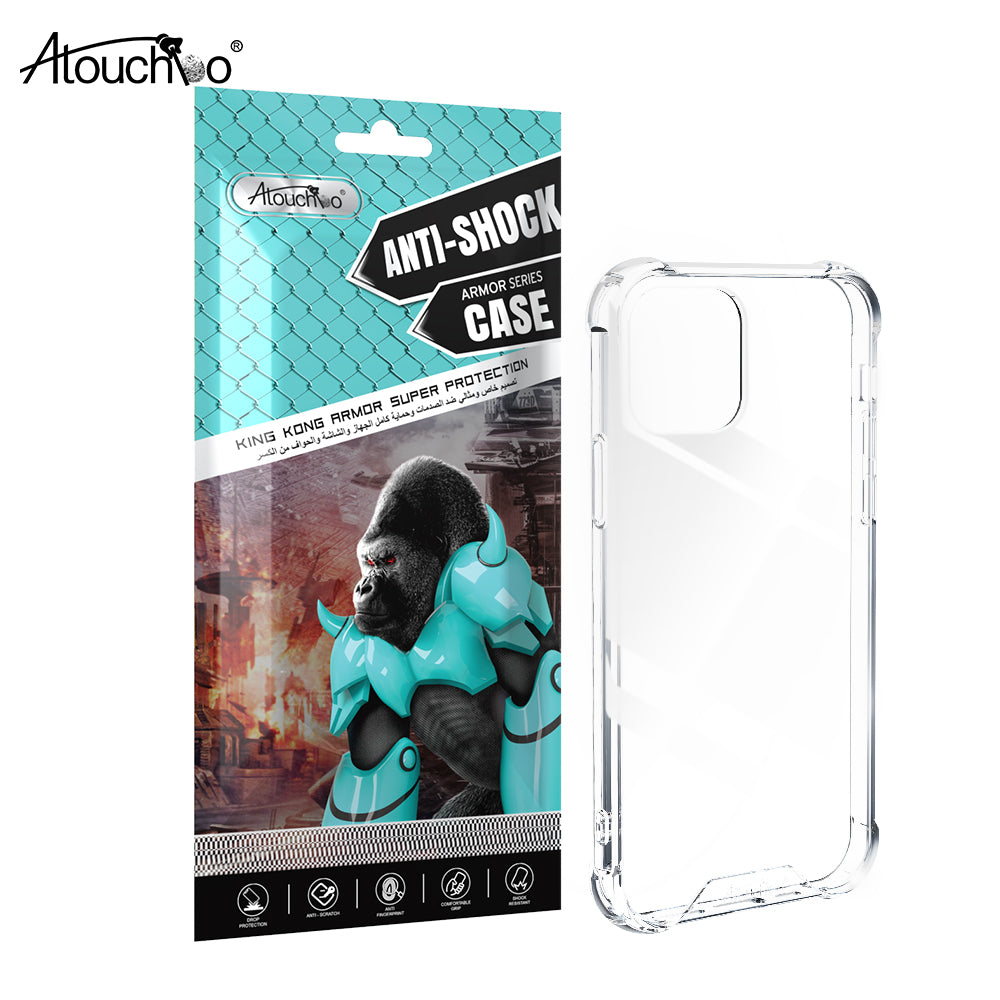 Atouchbo Clear Phone Case Cover for iPhone 12 11 Pro Max 7 8 Plus X XS Max XR Case Back Cover Shockproof