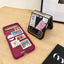 Folding Case For Samsung Galaxy Z Flip Anti-shock Contrast Color Stamp Labels TPU Phone Cover Case