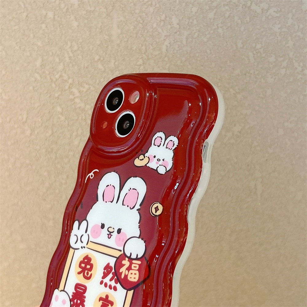 New product soft imd phone case rabbit cute phone cases for iphone 12 pro max