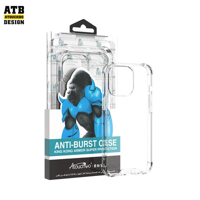 Atouchbo shockproof clear tpu transparent luxury designer cover for  mobile iphone 14 pro max phone case