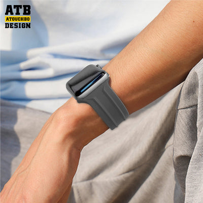 ATB design anti water kingkong series silicone rubber watchband smart apple watch strap for iwatch