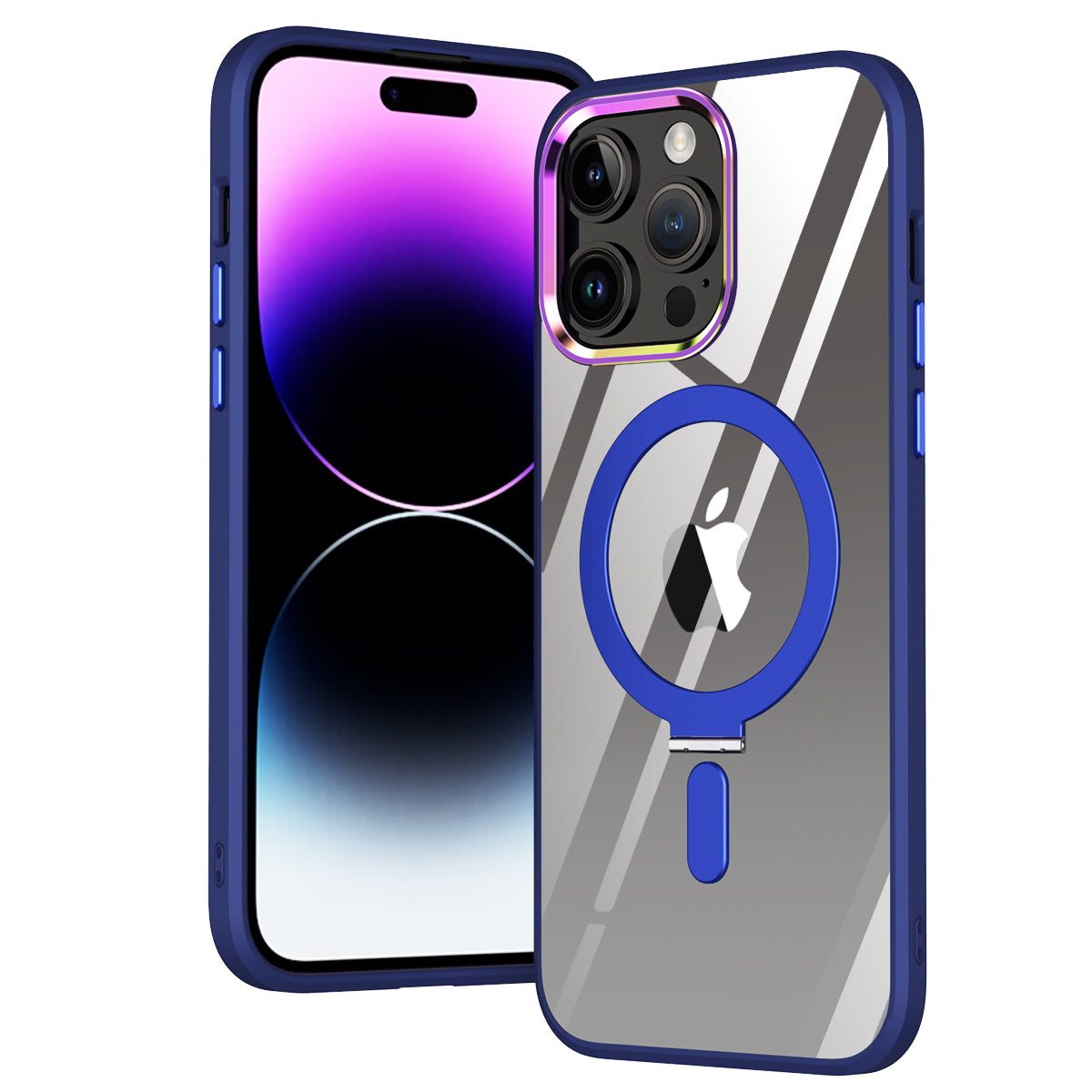 360 Full Protect Cover Wireless Charging Phone Case TPU PC Clear Magnetic Case for iphone 12