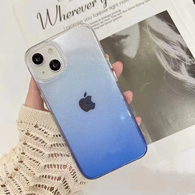 New fashion Shockproof phone case Transparent Color Gradient phone Shell for iphone 14 pro max