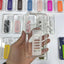 sublimation shockproof silicone strap stand 2-in-1 transparent phone case for iphone 11 with camera protection