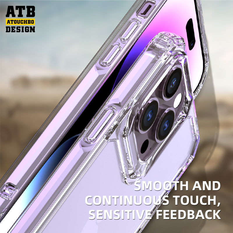 ATB Machinists Series Third generation crystal diamond 1.5MM Armor Transparent Phone Case for iPhone 11 12 13 14 pro max