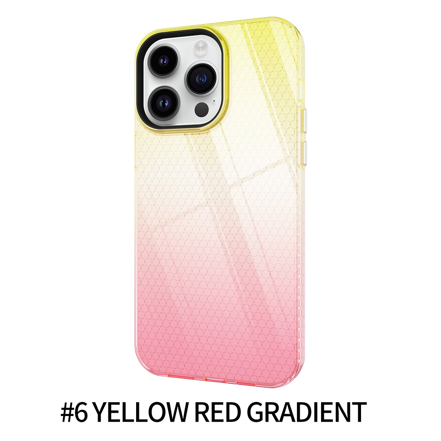 Lovely Rainbow Gradient Color Phone Case Full Cover Camera Protection Cases For iPhone 14 pro