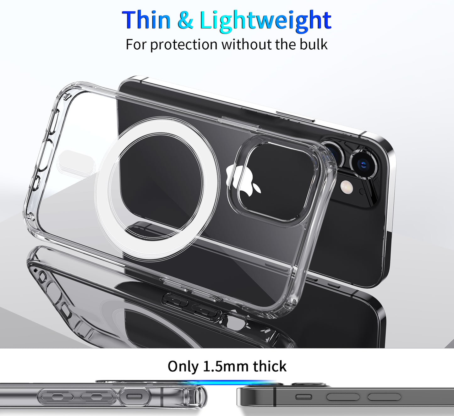 New Magnetic Mobile Phone Case Cover Clear Magsafing Wireless charging case for iphone 12 pro max