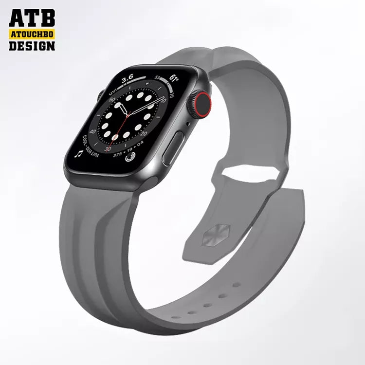 ATB design anti water kingkong series silicone rubber watchband smart apple watch strap for iwatch