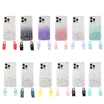 For iPhone 14 Silicone Phone Case With Lanyard Necklace Shoulder Strap Rope Adjustable Crossbody Cord For iPhone 13 12 Pro Max