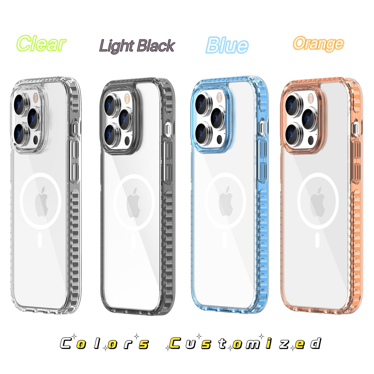 Full Protection Non Yellowing Case For iphone 13 pro Clear Cover For iphone 14 pro max Drop-proof Transparent Phone Case