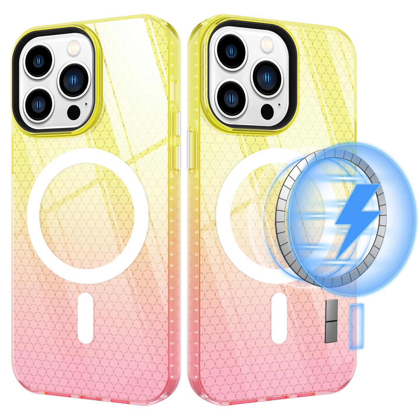 New Products colorful Wireless Charging Clear Magnetic Phone Case Cover For Iphone 14 Pro Max shockproof