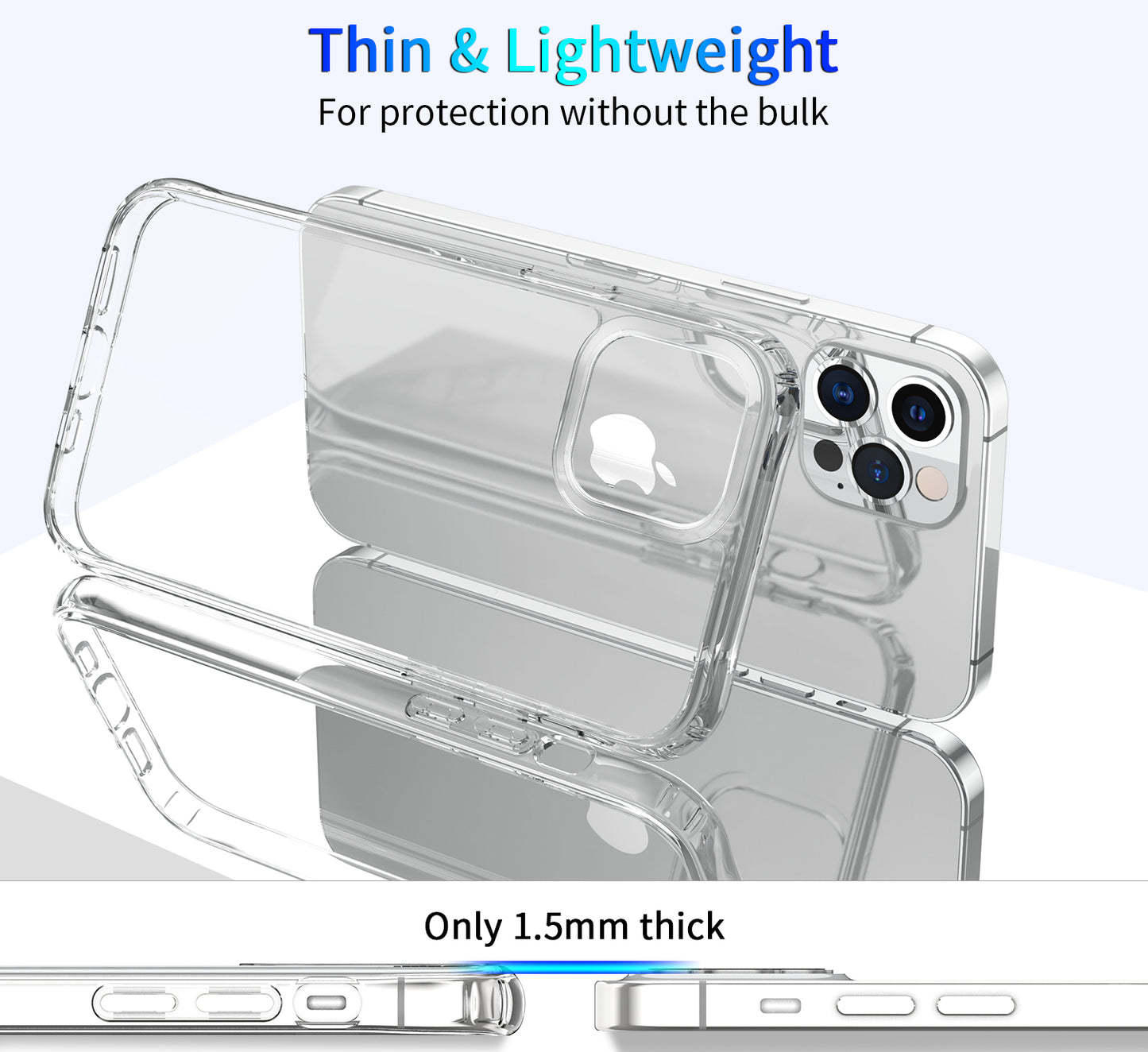 New Arrival Magnetic Transparent Clear Shockproof Phone Case for iPhone 12 pro max Wireless Charging