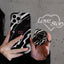 Fashion hot selling phone case 2023 new design 2 in 1 black and white splash ink mobile phone case