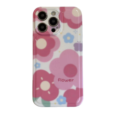 Ins Style Girls Pink Flower Phone Accessories Mobile Cover For Iphone 14 Pro Max 11 12 13 Pro Max Case