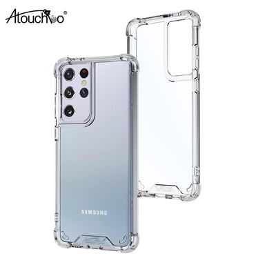 Atouchbo Clear Case for Samsung Galaxy S21 Ultra Case Airbag Bumper Protection Shockproof Case For Samsung Galaxy S21 Plus 5G
