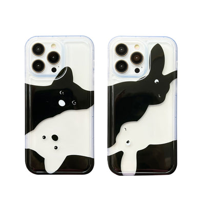 ins cute cartoon transparent phone case for iphone 11 iphone 11 pro iphone 12 promax clear phone cover
