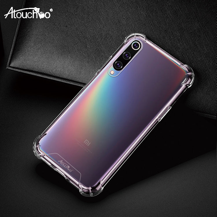 Atouchbo Anti Burst ShockProof Transparent Case for Xiaomi Redmi Note 8 7 Pro K20 K30 Clear Back Cover Mi 9 8 Note 10 CC9 Pro Case