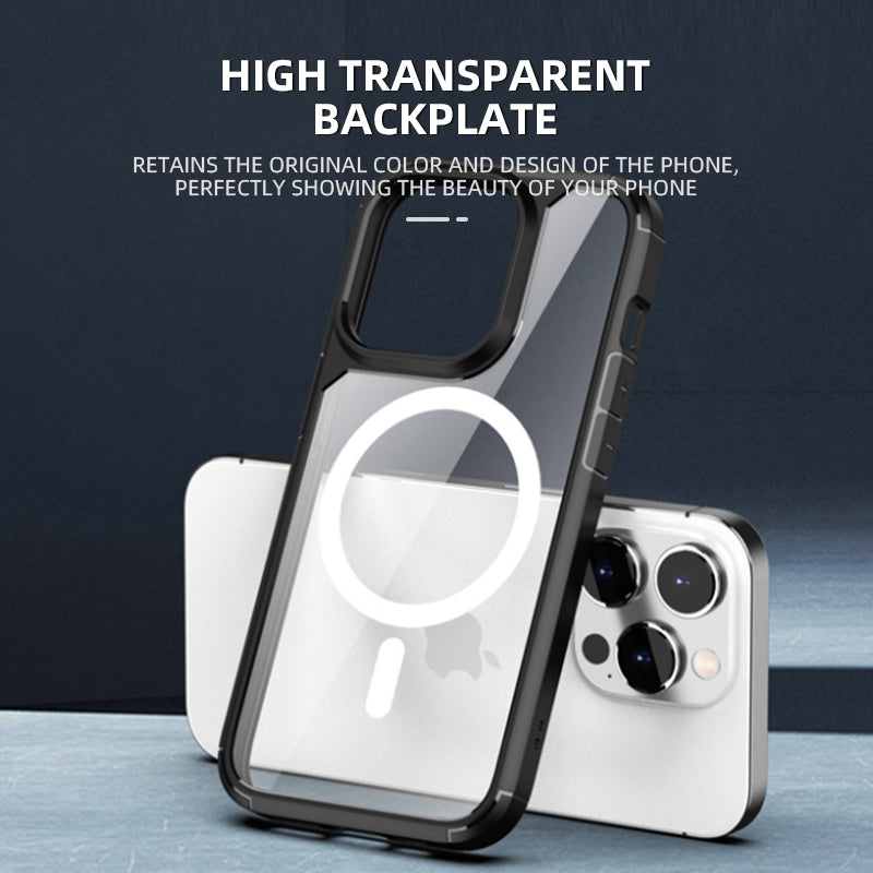 ATB Bright Color Series High Transparent Backplate Phone Case (Magnetic Version)