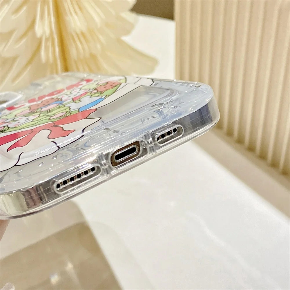 Fashion Ins Cute Fit Soft Case For iphone 11 iphone 12 pro Full Cover For iphone 14 pro max Transparent Soft Case