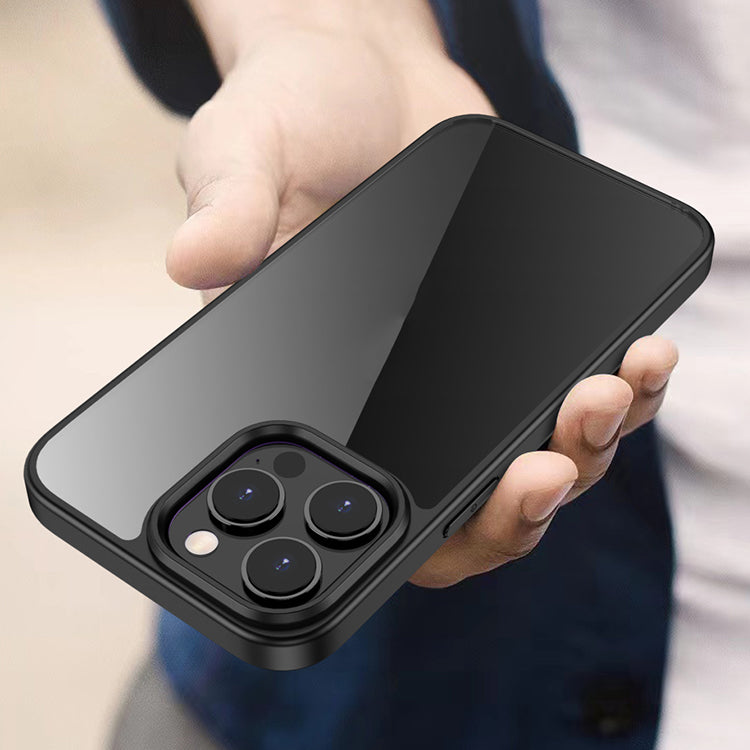 portable simple durable transparent anti-slip anti-fingerprint phone case for iphone 11 pro max
