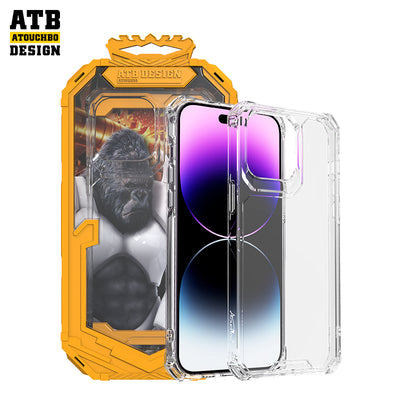 ATB Machinists Series Third generation crystal diamond 1.5MM Armor Transparent Phone Case for iPhone 11 12 13 14 pro max
