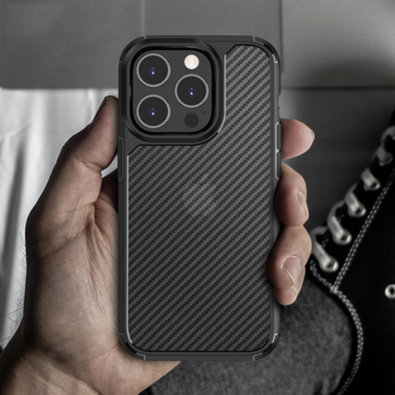 ATB Pion-eer Series Semi-Permeable Carbon Fiber Pattern Phone Case