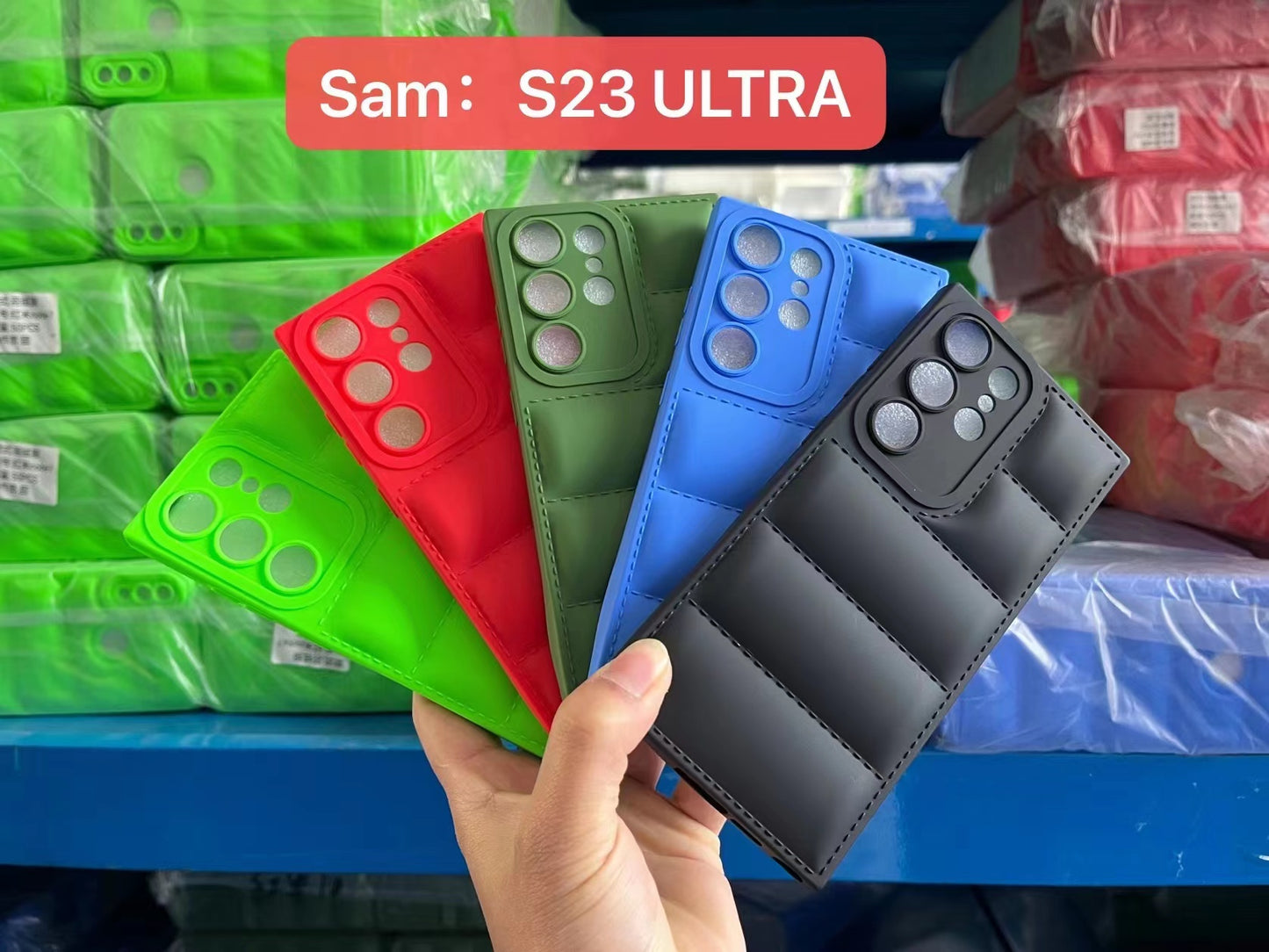 Ready To Ship Soft Touch Puffer Down Jacket Phone Case Cover for iPhone Samsung Xiaomi Phone Series