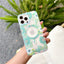 High Transparent Ins Style Vivid Rose Blue And White Porcelain Flowers All Inclusive Apple Accessories For Iphone Cases