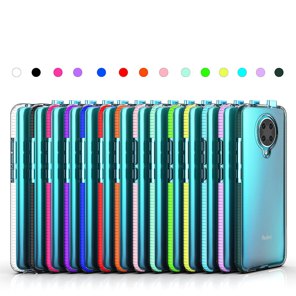 Suitable for Xiaomi Redmi K30 PRO Two-Color Soft Rubber TPU Mobile Phone Case Shell Simple Transparent Mobile Phone Cover