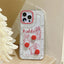 High Quality Premium Ins Cartoon Case For iphone 13 iphone 13 pro Clear Cover For iphone 14 pro max Glitter Transparent Case