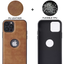 ITOP New Phone Cases Fashion Brand Cell Phone Leather Case with Logo Hole Luxury 13 14 for Apple Iphone 11 12 Waterproof Case
