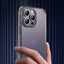 Factory price frosted matte phone case clear pc tpu back panel case for iphone 12