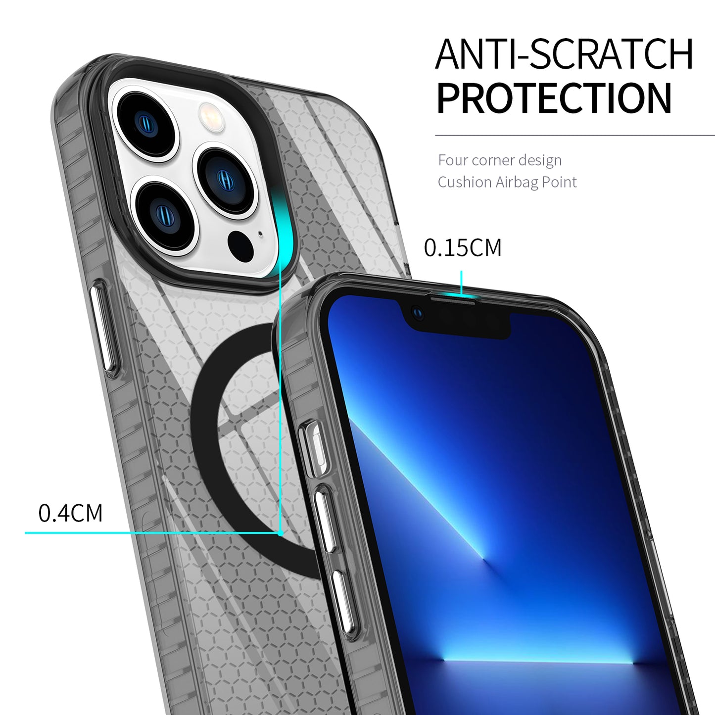 360 Degree Full Protection case colorful wireless charging magnetic phone case for iphone 14 pro max