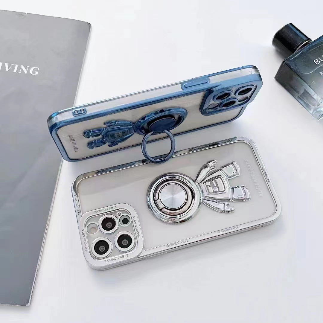 sublimation tpu clear silicone astronaut wireless magnetic charger phone case for iphone 11