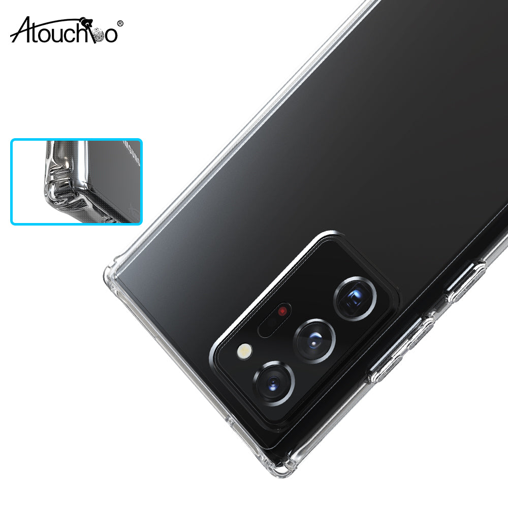 Clear TPU PC Case for Samsung Note 20 Ultra Transparent Shockproof Phone Case for Samsung S20 Case Mobile Back Cover Note 20