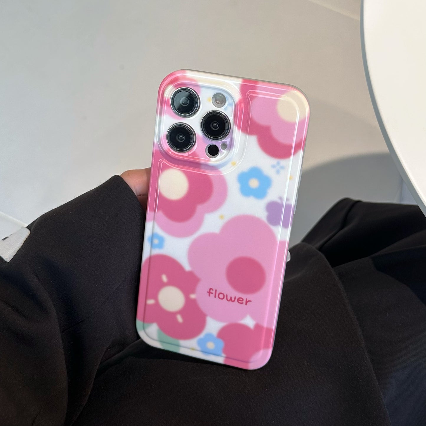 Ins Style Girls Pink Flower Phone Accessories Mobile Cover For Iphone 14 Pro Max 11 12 13 Pro Max Case