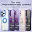 Electroplating 2 in 1 PC+TPU Bracket Stand Smartphone Shell For iPhone 11 12 13 14 Dual-purpose Mobile Phone Case Back Cover