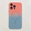 For Samsung Galaxy S23 Ultra Liquid Gradient Magnetic Phone Case With Lens Film S23 Plus Dual Color Phone Cover