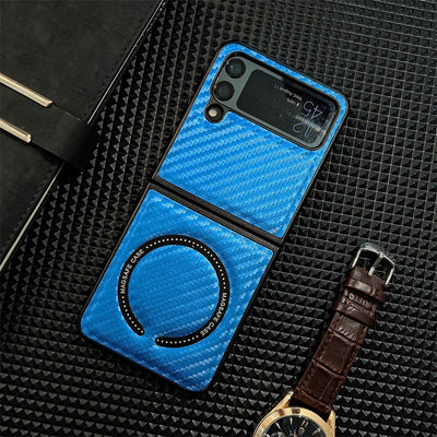 Wholesale Price Anti-scratch Soft Cover Tpu Cover Retro Abrasive Leather Grain Magnetic Absorption Case For Samsung Z Flip 4