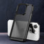 In Stock  Cover Phone Case for iPhone ATB Warrior Series Semi-Permeable Carbon Fiber Pattern Phone Case