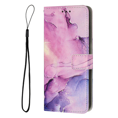 TPU Leather Phone Cases Rhombus Marble Finish Splicing Flip Wallet Mobile Case For Samsung Galaxy S20 S21 S22 S23 PLUS ULTRA