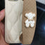New wholesale designer cotton Down mobile phone case with bear check belt  soft luxury  phone case for iPhone 11-14promax