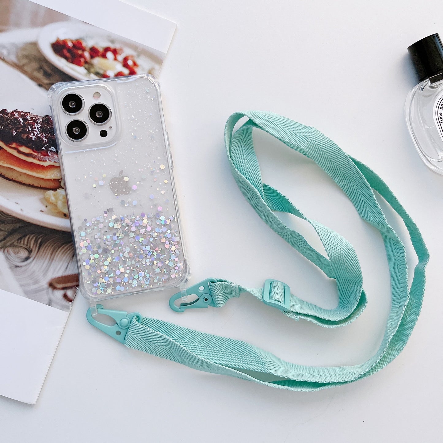 For iPhone 14 Silicone Phone Case With Lanyard Necklace Shoulder Strap Rope Adjustable Crossbody Cord For iPhone 13 12 Pro Max