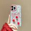 Transparent clear fur ball rabbit phone shell Anti-knock Shockproof Phone Case for iphone 14