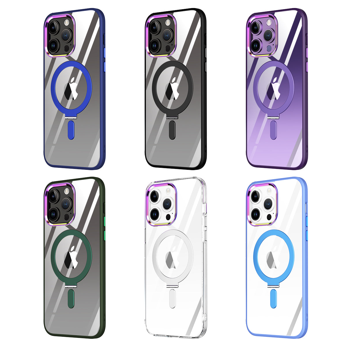 Wholesale magnet phone cases shockproof silicone magnetic case wireless charging phone cover for iphone 12 pro