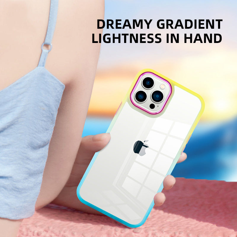 Luxury Transparent Silicone phone Case For iPhone  ATB Transparent Crystal Phone Case