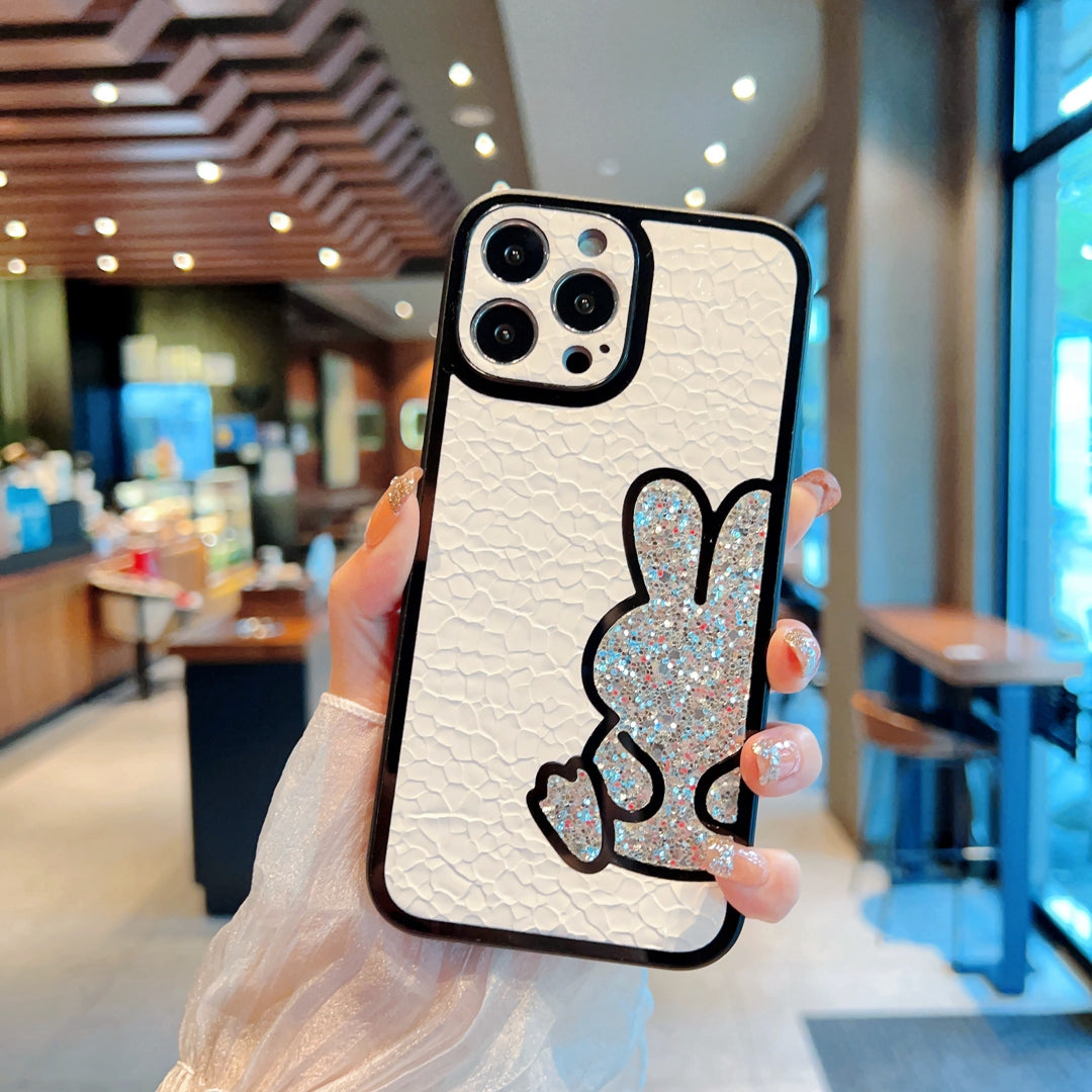 2023 Luxury Fashion New Design Shinning Diamond shockproof rabbit Crystal cover for iphone x 11 12 13 phone case