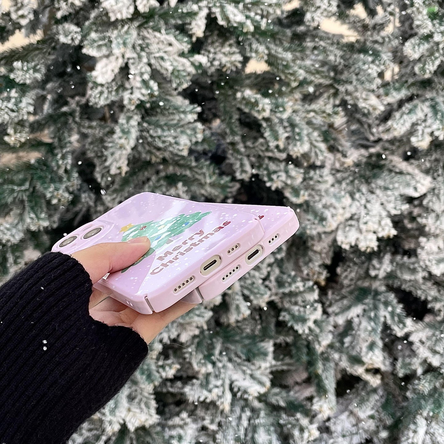Christmas tree mobile phone case OEM/ODM Christmas phone case for iPhone 14 13 12 11