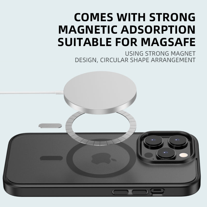 ATB Magic Shadow Series Semi-Transparent Scrub Skin Feel Phone Case (magnetic version)
