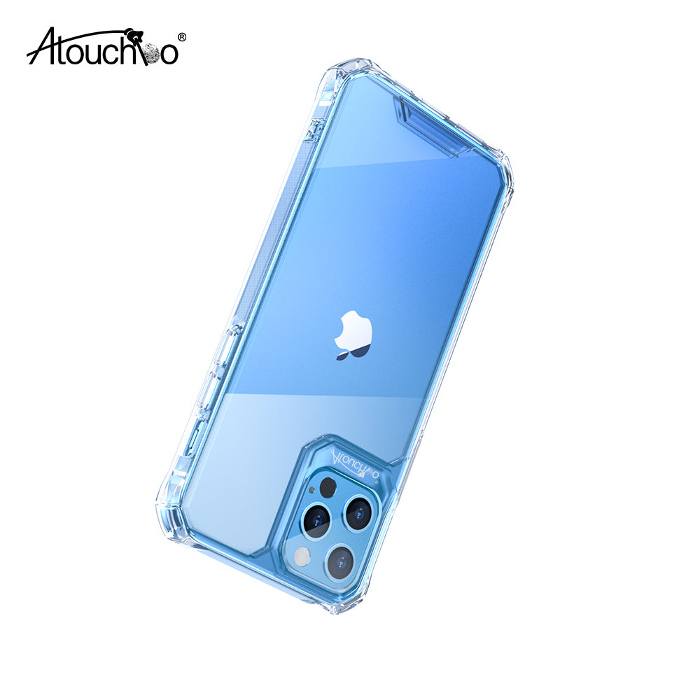 Atouchbo Latest Design Crystal Diamond TPU+PC Anti-Burst for iPhone 13 Pro Max mini Shockproof Phone Case Cover
